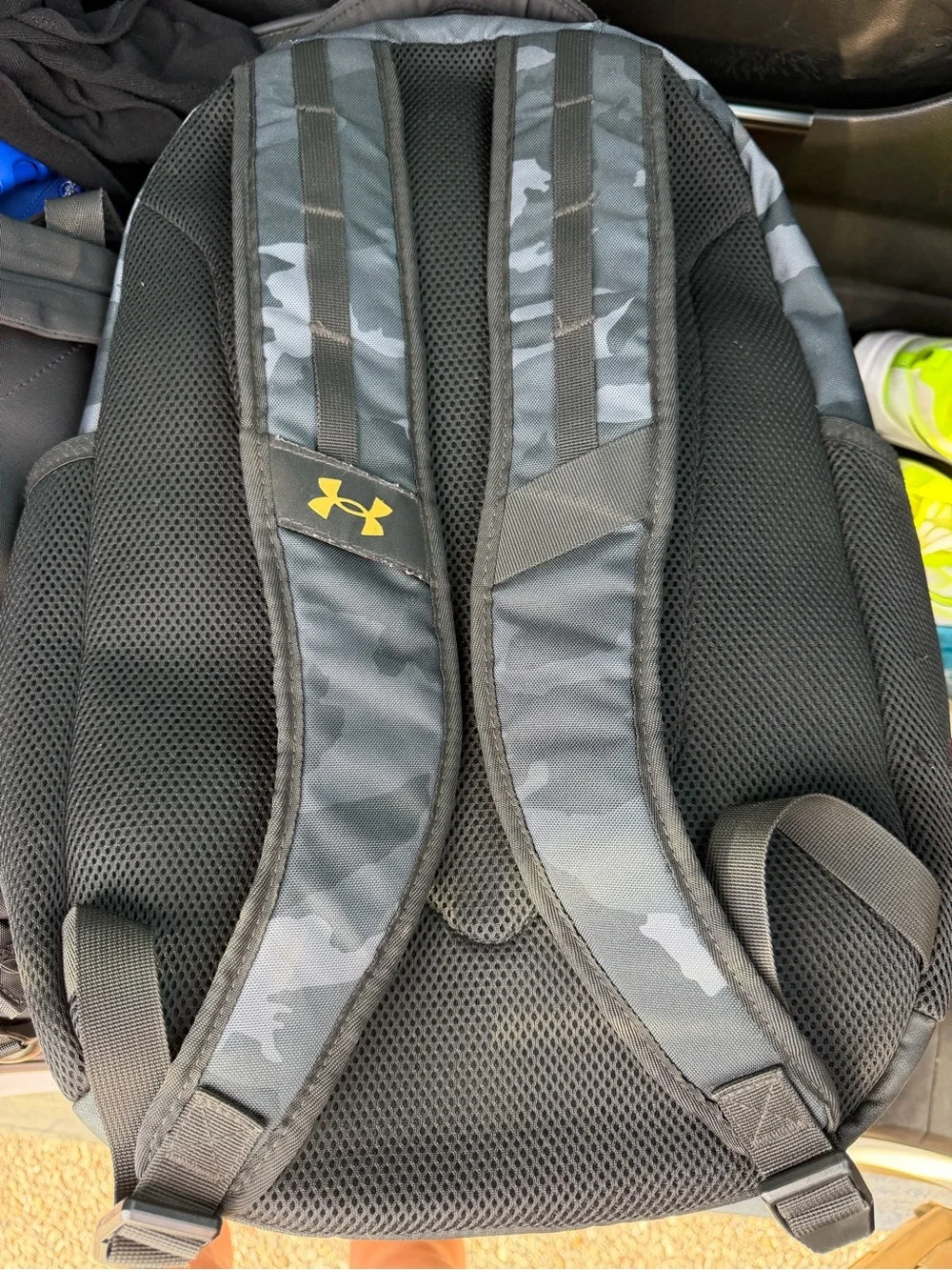Under Armour Black Gray Camo Backpack